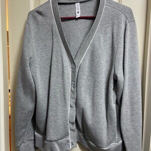 Gray Women's sweatshirt Cardigan
